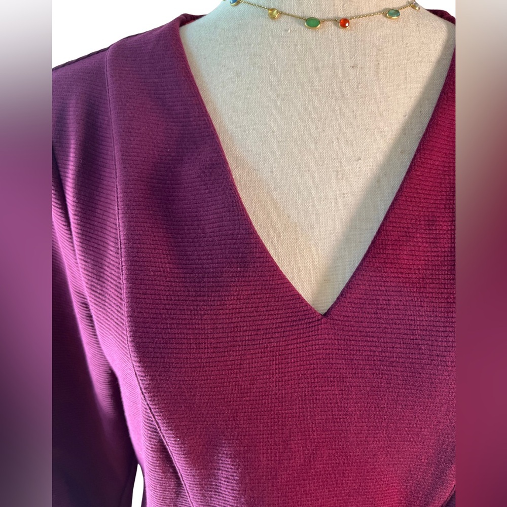 Boden Brontë Ottoman Sheath Dress – Maroon, Size 8L (Long) - Picture 7 of 11